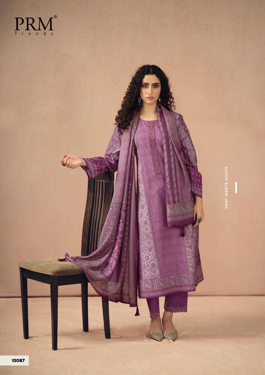 Rozana By PRM TRENDZ 13087 To 13092 Series Stylish Beautiful Colourful PURE CAMRIC COTTON Dresses At Wholesale Price